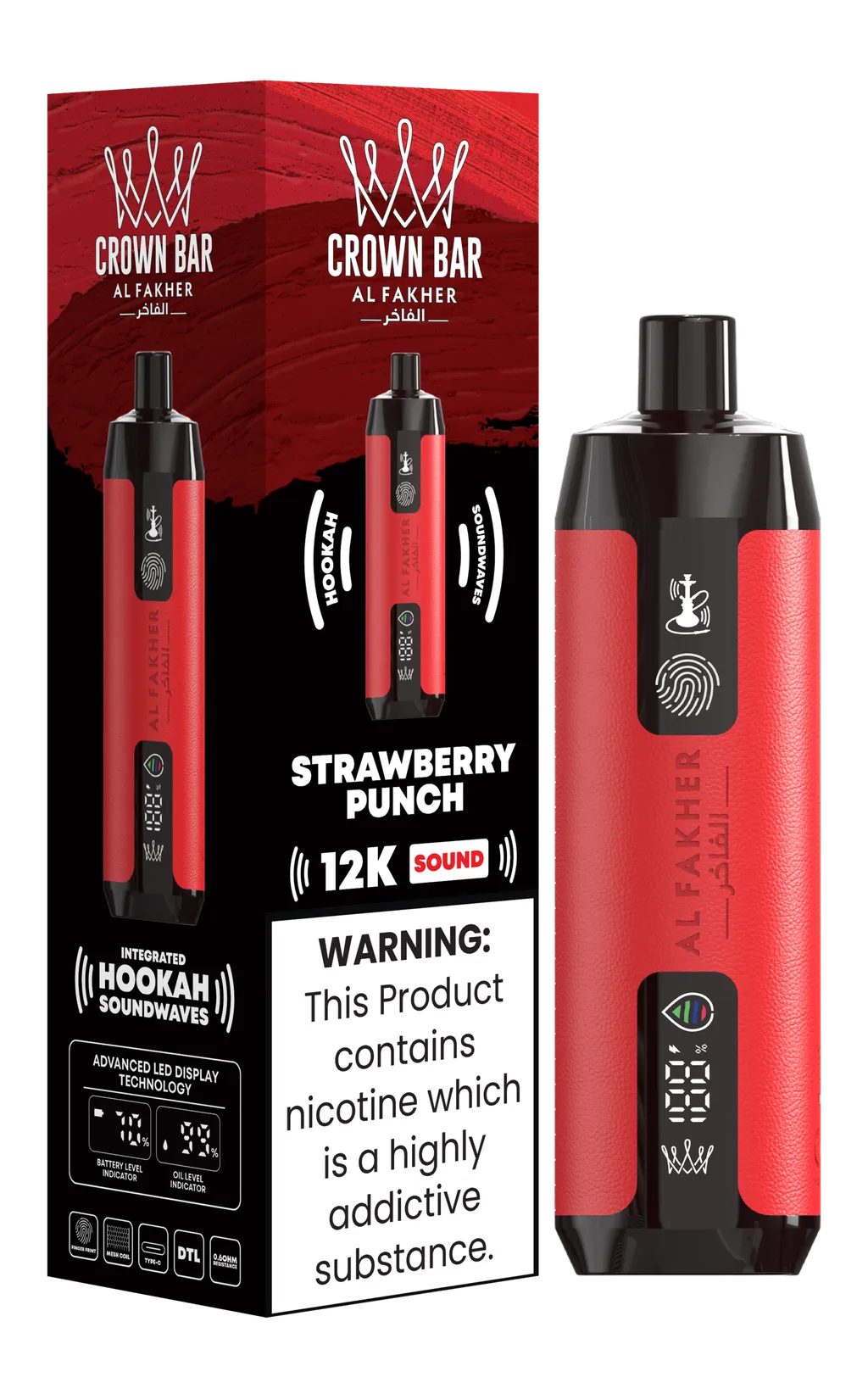 Al Fakher Crown Bar 12000 Puffs - 5mg