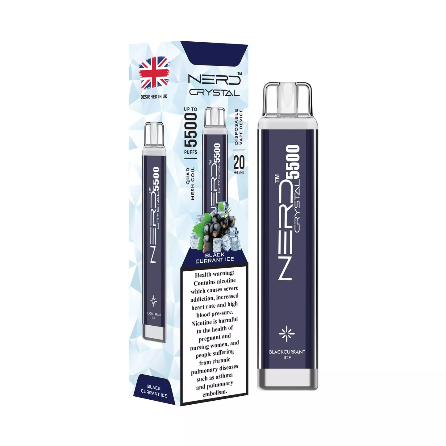 Nerd Crystal 5500 Puffs – 2% / 20mg