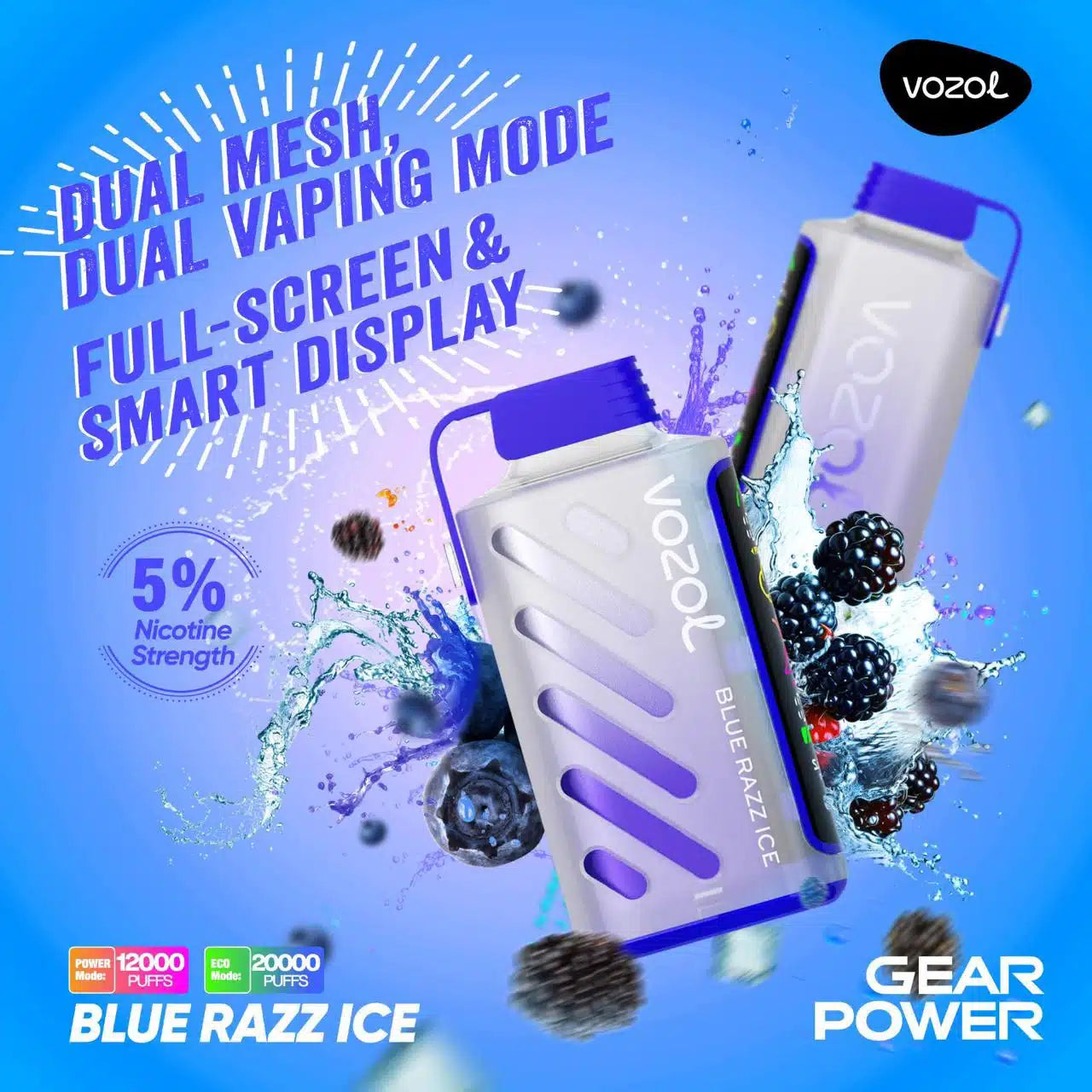 Vozol Gear Power 20000 Puffs Vape