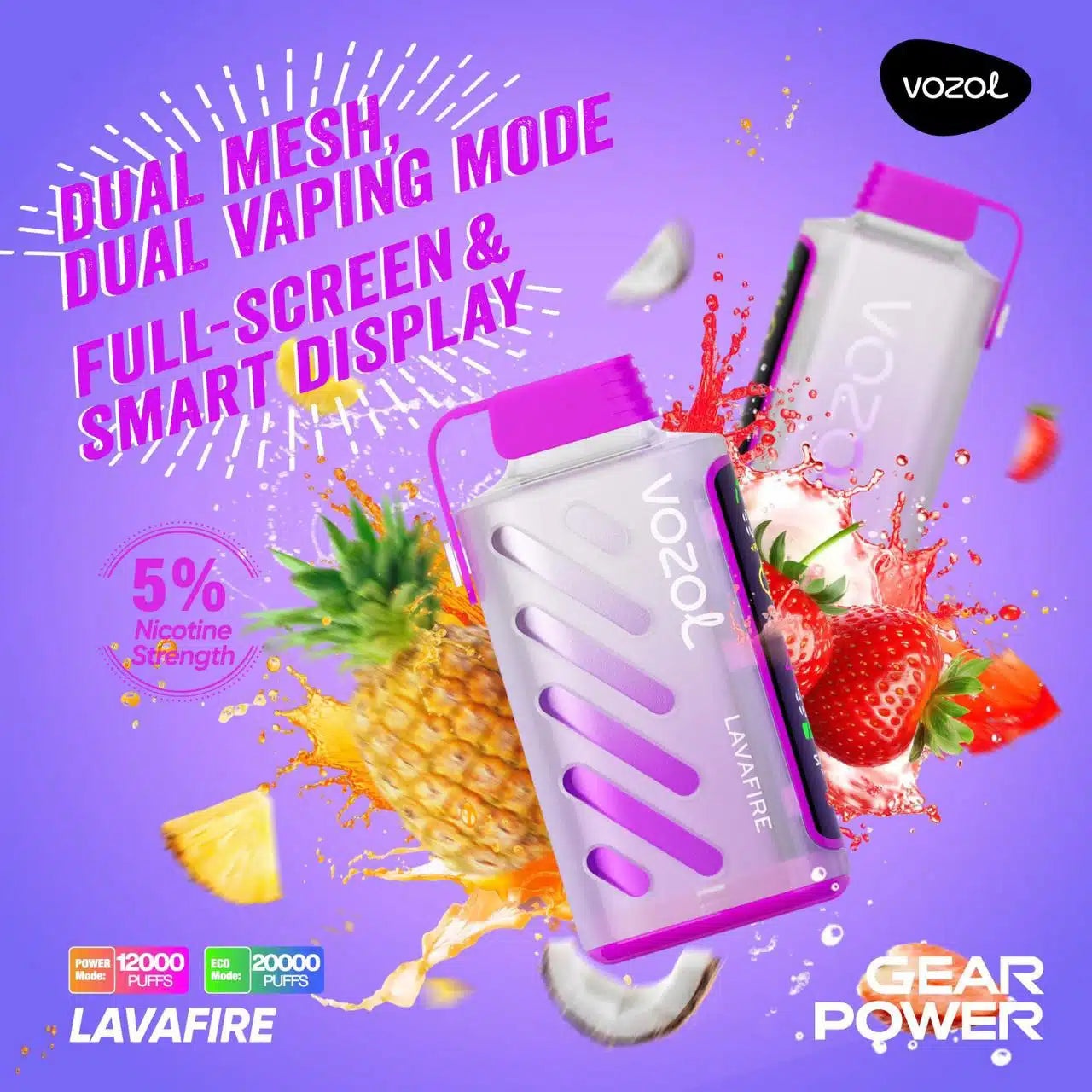 Vozol Gear Power 20000 Puffs Vape