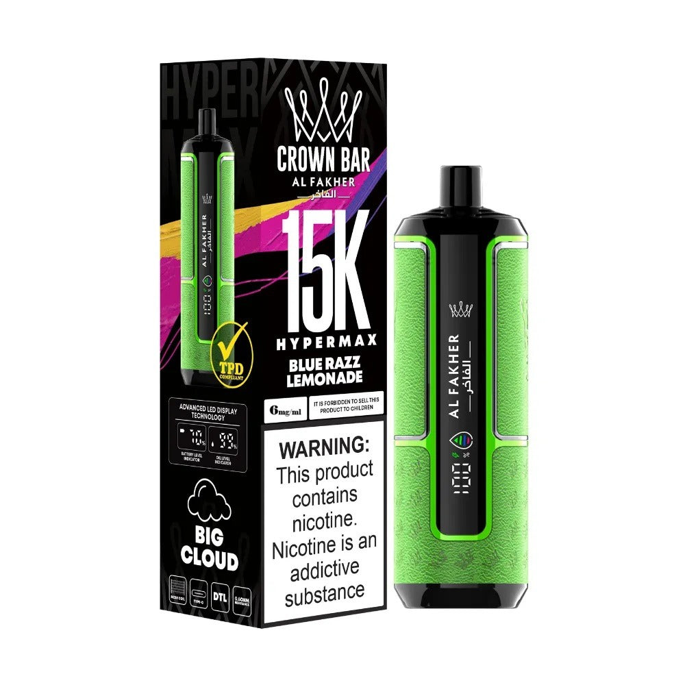 Al Fakher Crown Bar 15000 Puffs Hyper Max