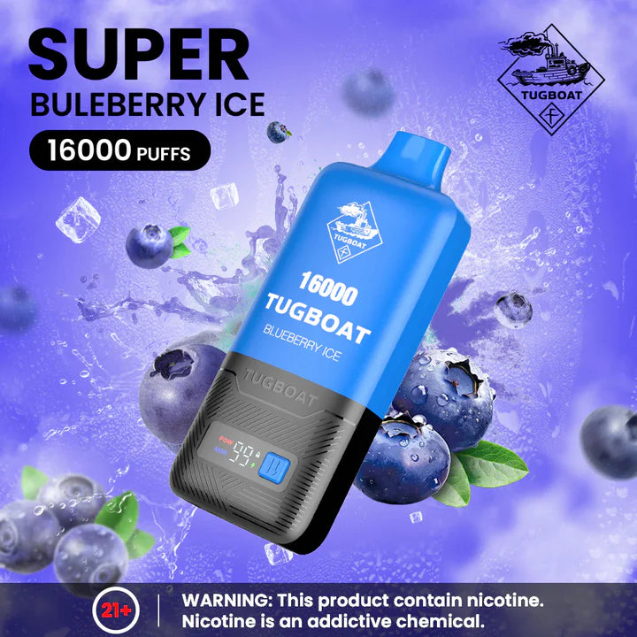 Tugboat Super 16000 Puffs – 5% / 50mg