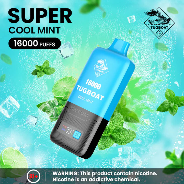 Tugboat Super 16000 Puffs – 5% / 50mg