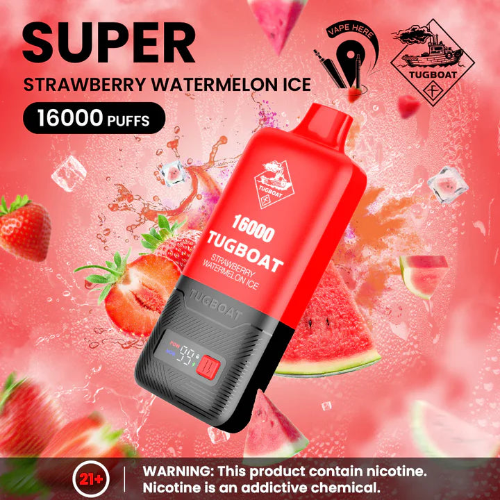 Tugboat Super 16000 Puffs – 5% / 50mg