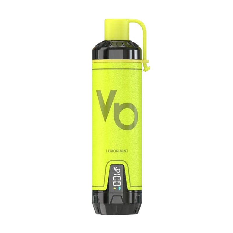 Yellow and black VooPoo vape device on a white background