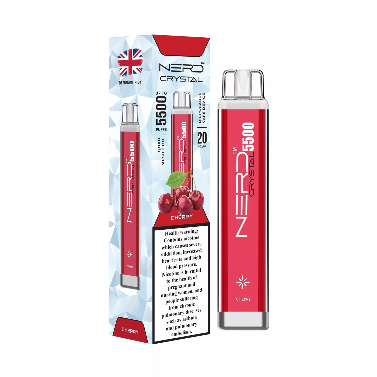 Nerd Crystal 5500 Puffs – 2% / 20mg