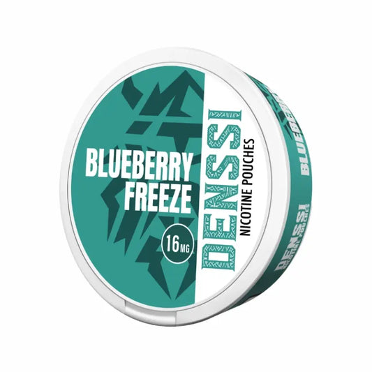 Dessi Blueberry Freeze nicotine pouches packaging on a white background in My Vape Dubai