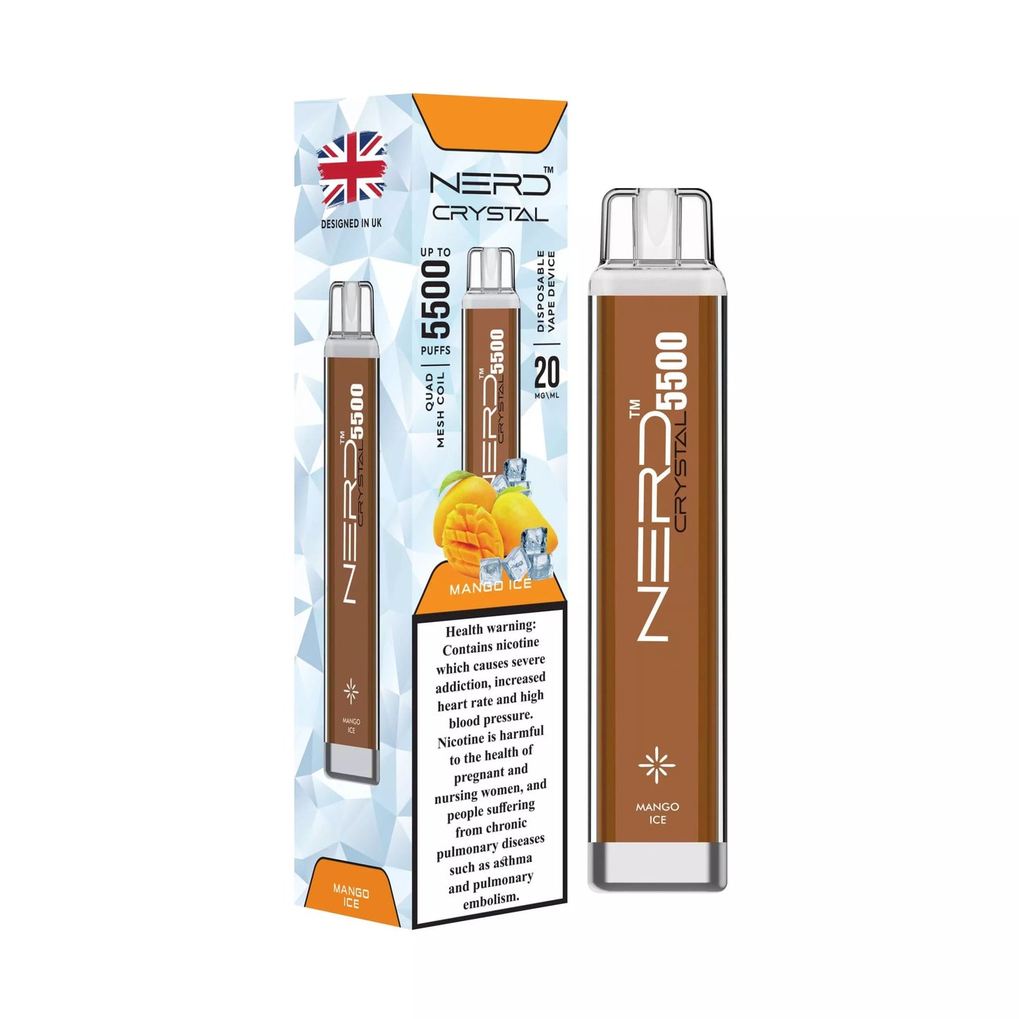 Nerd Crystal 5500 Puffs – 2% / 20mg