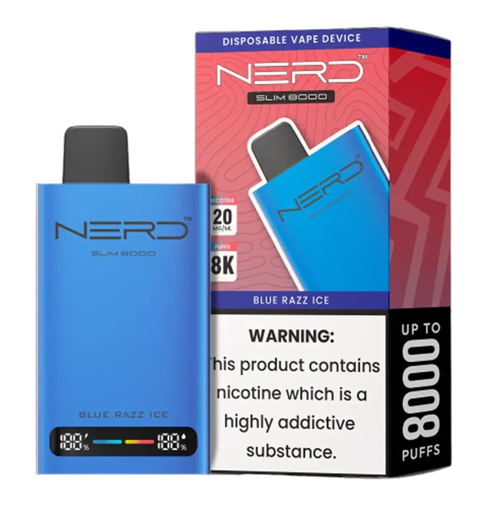 Nerd Slim 8000 Puffs – 2% / 20mg