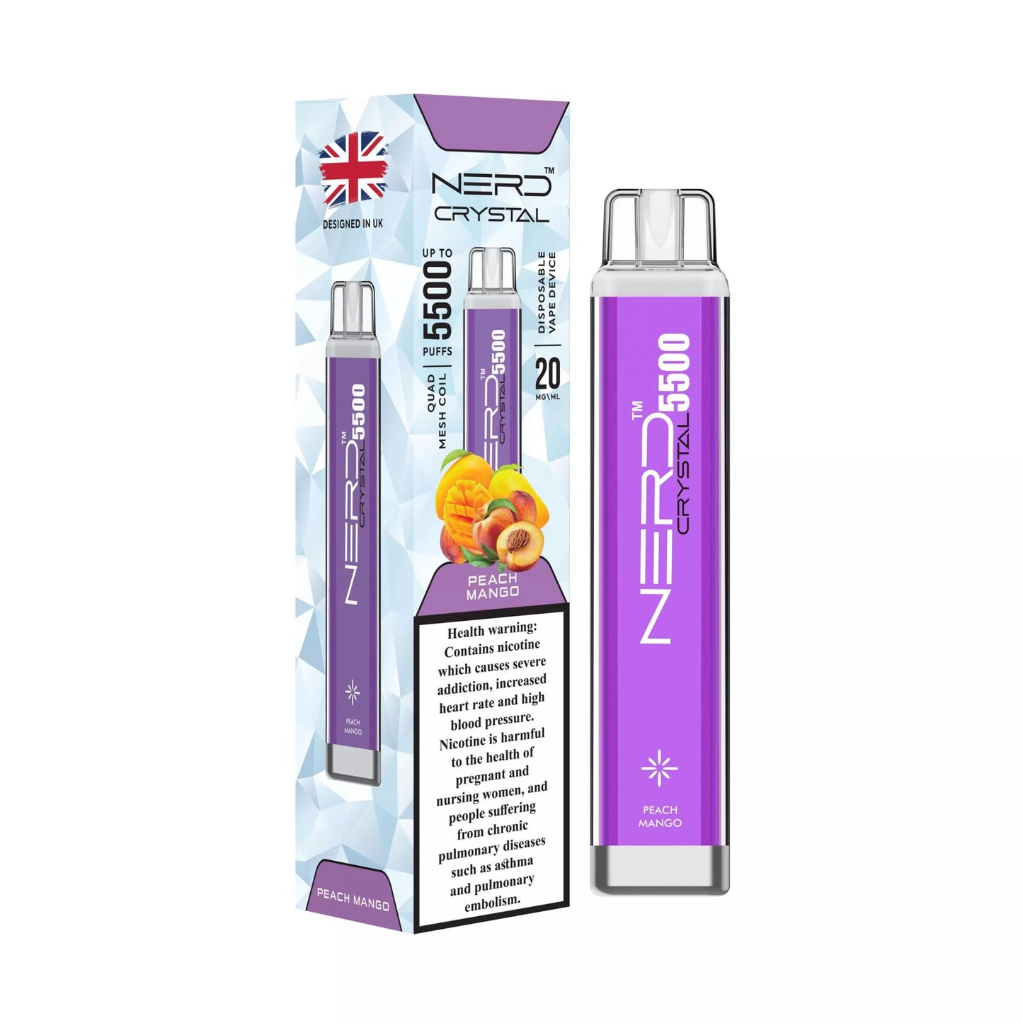 Nerd Crystal 5500 Puffs – 2% / 20mg