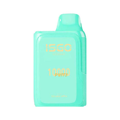Turquoise vape device with '10000' text on a white background