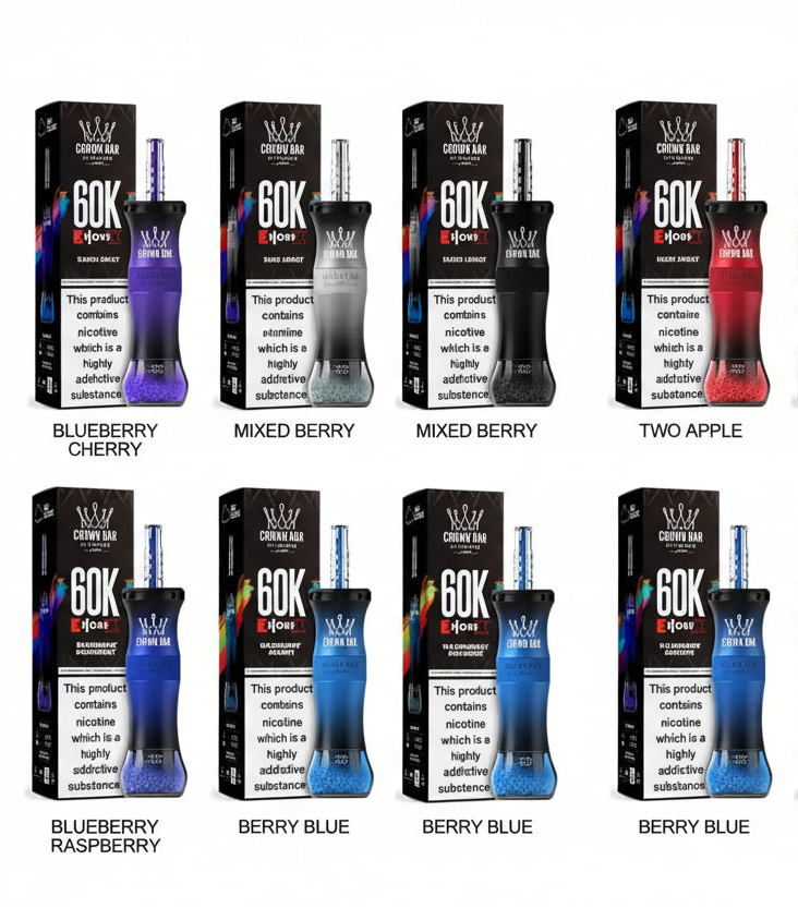 Crown Bar Al Fakher E-Hose X 60000 puffs disposable hookah vape available in multiple flavors