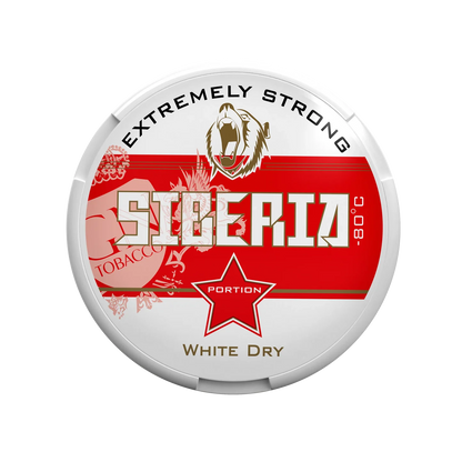 Siberia Extremely Strong White Dry Nicotine Pouches