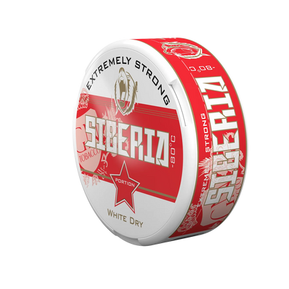 Siberia Extremely Strong White Dry Nicotine Pouches